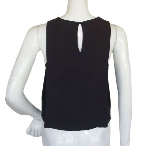 ASTR Tank top XS, Beaded shoulder, Keyhole, Brown - Picture 5 of 12